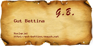 Gut Bettina névjegykártya