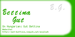 bettina gut business card